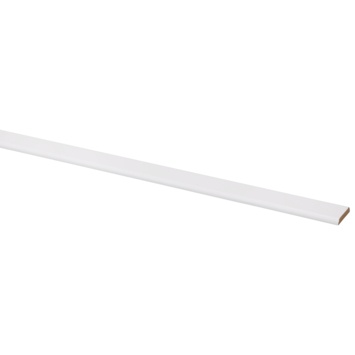 Afdeklijst zelfklevend MDF wit fineer 4×22 mm 260 cm