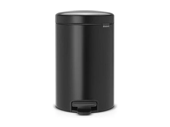 Brabantia Newicon 12L Pedaalemmer van Zwart Metaal Anti-Geur