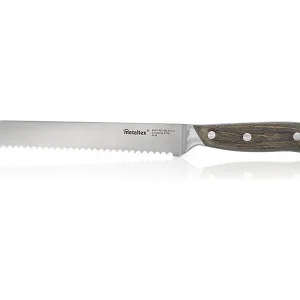Broodmes HERITAGE Metaltex 20 cm Pakka Hout Roestvrij Staal Molybdeen-Vanadium Broodmes HERITAGE Metaltex 20 cm Pakka Hout Roestvrij Staal Molybdeen-Vanadium
