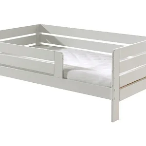 Cama Vipack Ted 70X140 com Estrado de Ripas Branco PETITS-MEUBLES Cama Vipack Ted 70X140 com Estrado de Ripas Branco PETITS-MEUBLES
