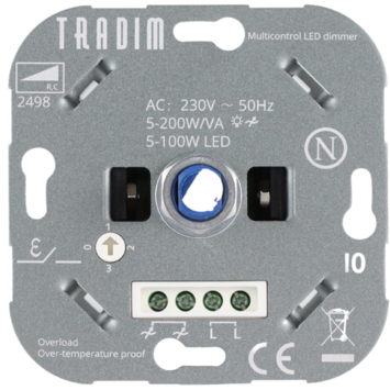 Tradim LED multi way muurdimmer 5-200W/VA