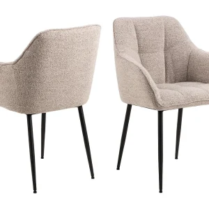 Brady eetkamerstoel med armleuningen beige. Brady eetkamerstoel med armleuningen beige.