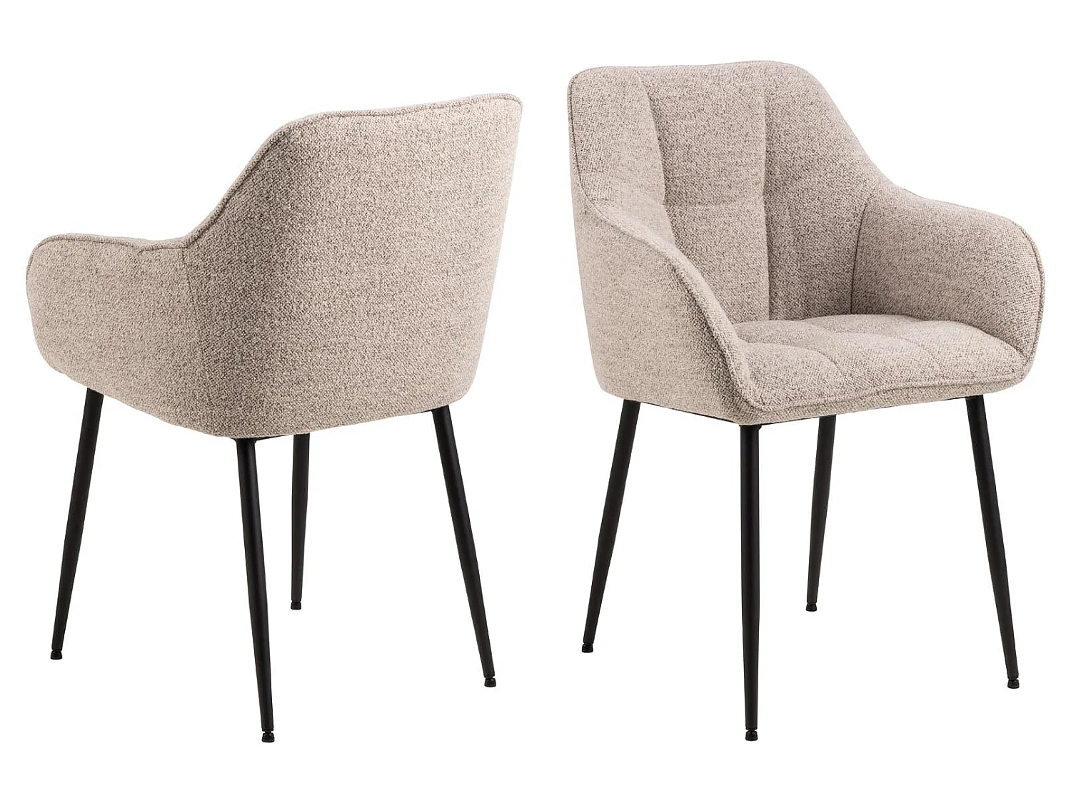Brady eetkamerstoel med armleuningen beige.