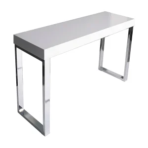Bureau – MDF & metaal – wit – OLIMP