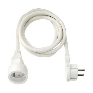 Brennenstuhl binnenverlengsnoer 2m wit snoer met platte stekker 16A 3500W Brennenstuhl binnenverlengsnoer 2m wit snoer met platte stekker 16A 3500W