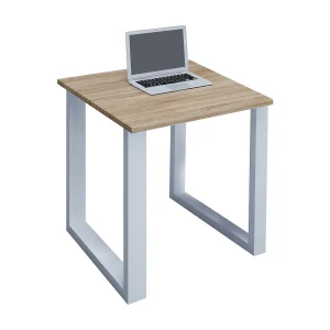 Houten bureautafel Lona U Alu Houten bureautafel Lona U Alu