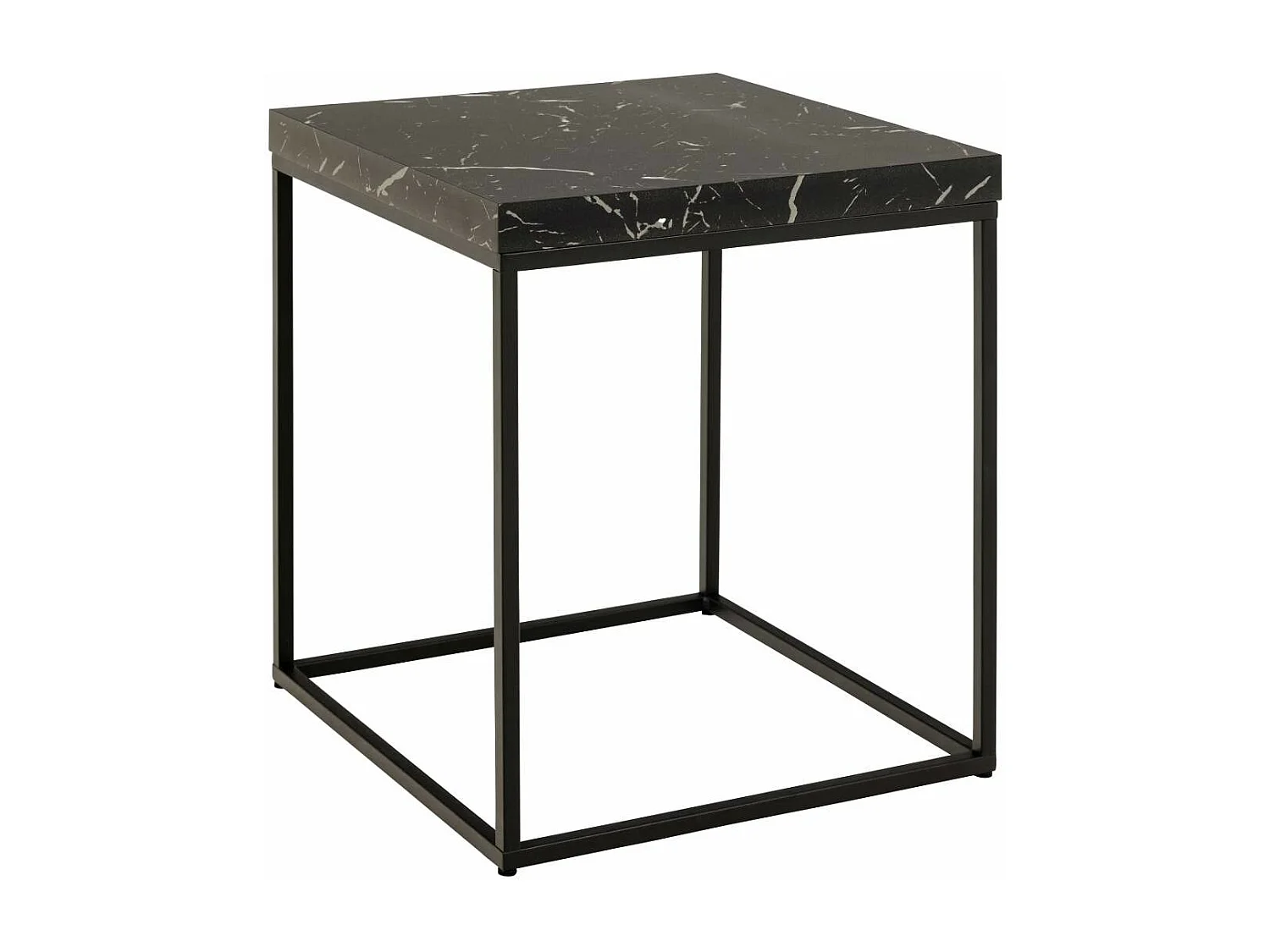 Carossa salontafel 40cm marmer decor zwart.