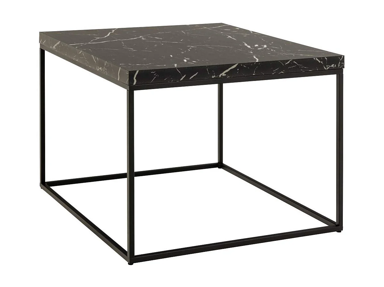 Carossa salontafel 60cm marmer decor zwart.