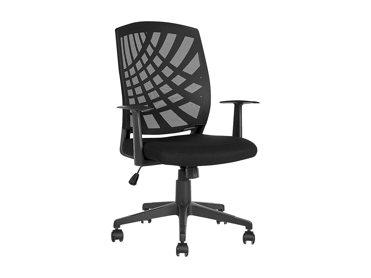 Bureaustoel polyester zwart BONNY