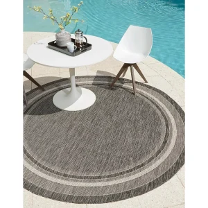 Buitenkleed – 122×122 – Zwart – Tulum