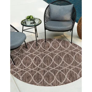Buitenkleed – 122×122 – Bruin – Tulum Geometrical Buitenkleed – 122×122 – Bruin – Tulum Geometrical