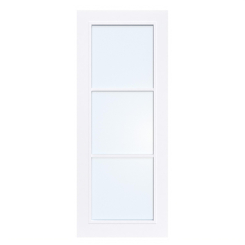 Arne & Bodil binnendeur ABB104 blank glas – extra wit afgelakt – glaslat extra wit