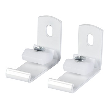 3,5 cm wandsteun gordijnrail Endless wit 2 stuks