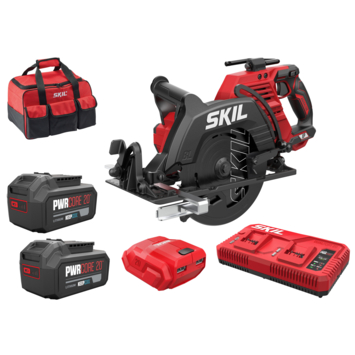 SKIL 2x20V cirkelzaag 3572EA XP brushless 66mm incl. 2 accu's 4.0Ah + DUO-snellader en USB-adapter