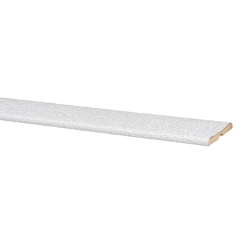 Agnes vouwhoek MDF wit stuc 24×24 mm 260 cm