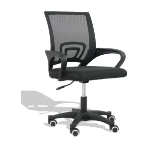Bureaustoel in Mesh stof – Town – Zwart