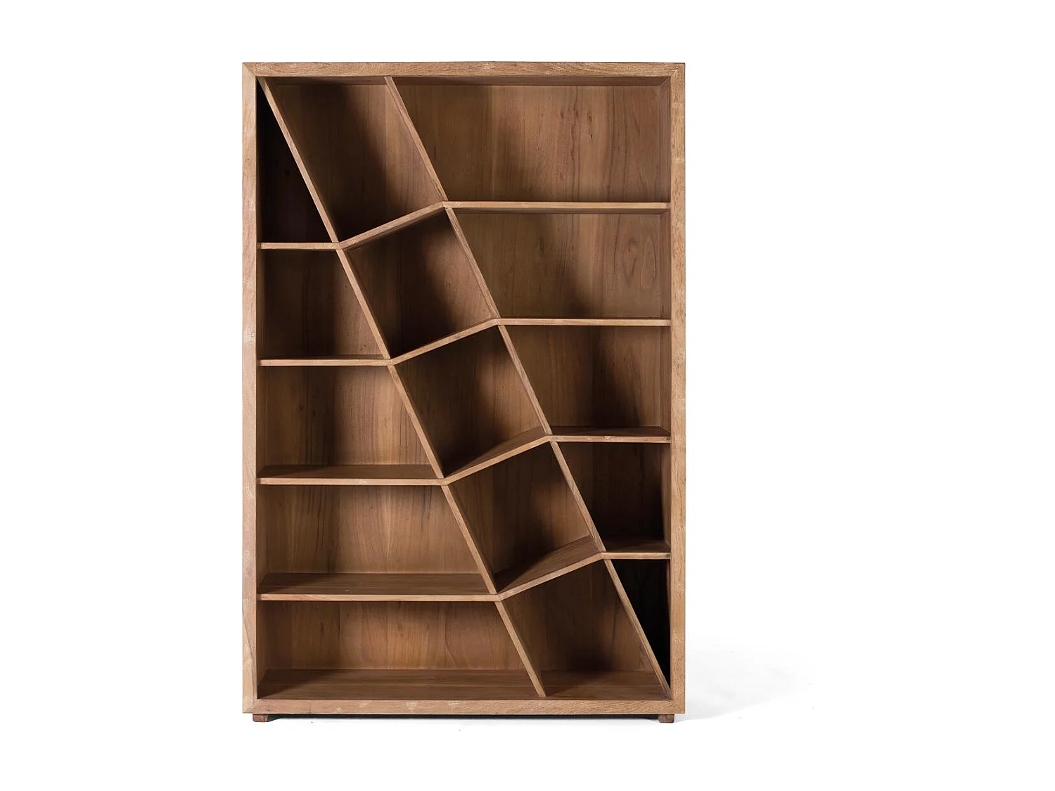 Bibliothèque en bois manguier et zwart