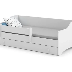 Cama de criança 160 x 80 com gaveta, colchão e estrado incluídos Kobi Eryk White Cama de criança 160 x 80 com gaveta, colchão e estrado incluídos Kobi Eryk White