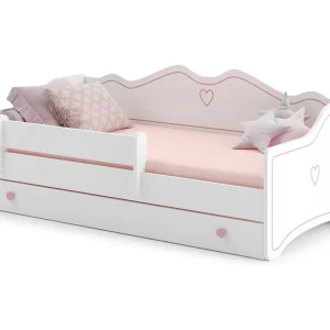 Cama de criança 160 x 80 com gaveta, colchão e estrado incluídos Kobi Emma Pink Cama de criança 160 x 80 com gaveta, colchão e estrado incluídos Kobi Emma Pink