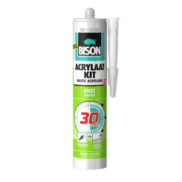 Bison acrylaatkit 30 min wit 300 ml