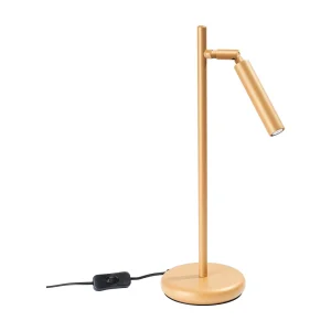 Bureaulamp PASTELO modern van – 1 lichtbronnen – L.14 x H.43 cm – gouden Bureaulamp PASTELO modern van – 1 lichtbronnen – L.14 x H.43 cm – gouden