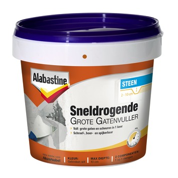 Alabastine grote gatenvuller sneldrogend 2 componenten 2 x 500 gram