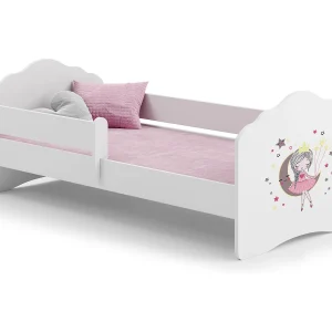 Cama de criança 160 x 80 colchão e estrado incluídos Kobi Wave Sleeping Princess
