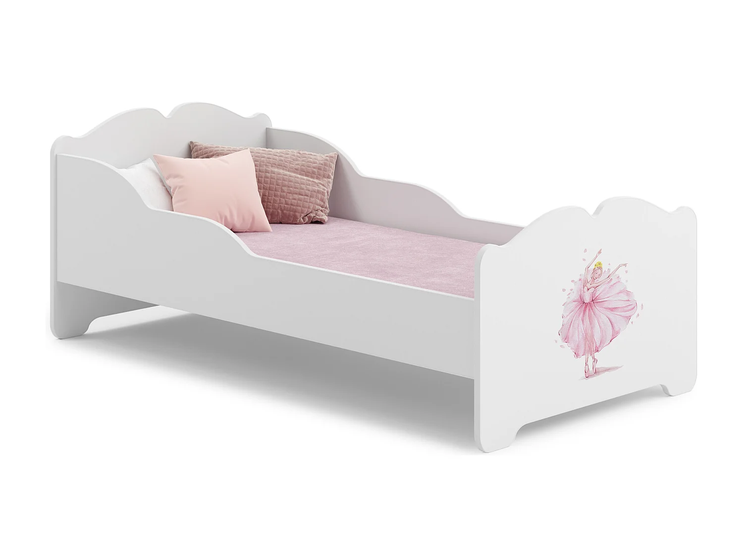 Cama de criança 140 x 70 com colchão e estrado incluídos Kobi Anna Princess in a Crown