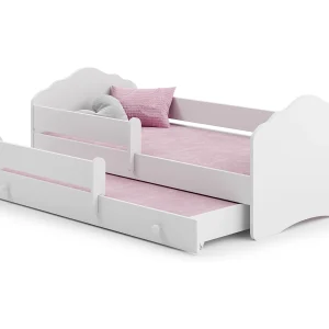 Cama dupla 160 x 80 com colchões e estrados incluídos Kobi Wave Cama dupla 160 x 80 com colchões e estrados incluídos Kobi Wave