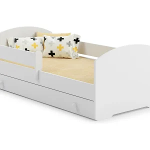 Cama Infantil com Colchão Gaveta Barreira Segurança LUK Branco (160×80 cm) Cama Infantil com Colchão Gaveta Barreira Segurança LUK Branco (160×80 cm)