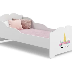 Cama de criança 160 x 80 com colchão e estrado incluídos Kobi Anna Unicorn Horn