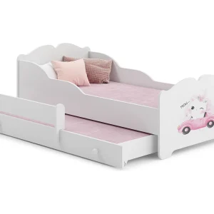 Cama dupla 160 x 80 com colchões e estrados incluídos Kobi Anna Cat Cama dupla 160 x 80 com colchões e estrados incluídos Kobi Anna Cat