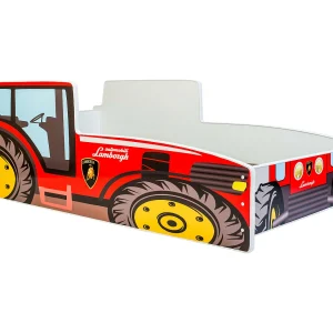 Cama de criança com colchão e estrado incluídos 160 x 80 Kobi Tractor Red Cama de criança com colchão e estrado incluídos 160 x 80 Kobi Tractor Red