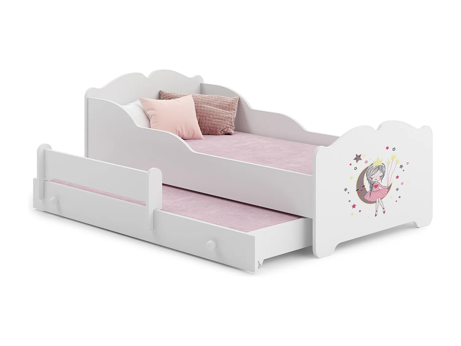 Cama dupla 160 x 80 com colchões e estrados incluídos Kobi Anna Sleeping Princess