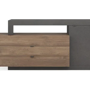 Buffet 1 deur 2 laden, collectie DOMI, betoneffect/antracietgrijs Buffet 1 deur 2 laden, collectie DOMI, betoneffect/antracietgrijs