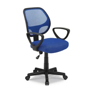 Bureaustoel IPOLIST – Blauw gaasstof – Comfort en moderniteit voor uw werkruimte
