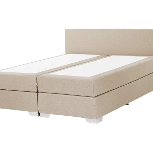 Boxspring stof beige 160 x 200 cm PRESIDENT Boxspring stof beige 160 x 200 cm PRESIDENT