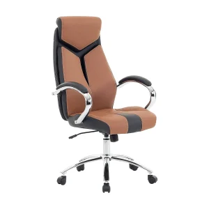 Bureaustoel polyester bruin FORMULA 1 Bureaustoel polyester bruin FORMULA 1