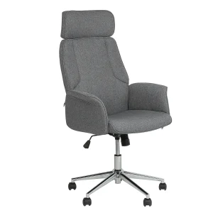 Bureaustoel polyester grijs PILOT
