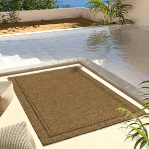 Buitentapijt – geometrische jute look – natureltint – 120×170 cm – GUINEA Buitentapijt – geometrische jute look – natureltint – 120×170 cm – GUINEA