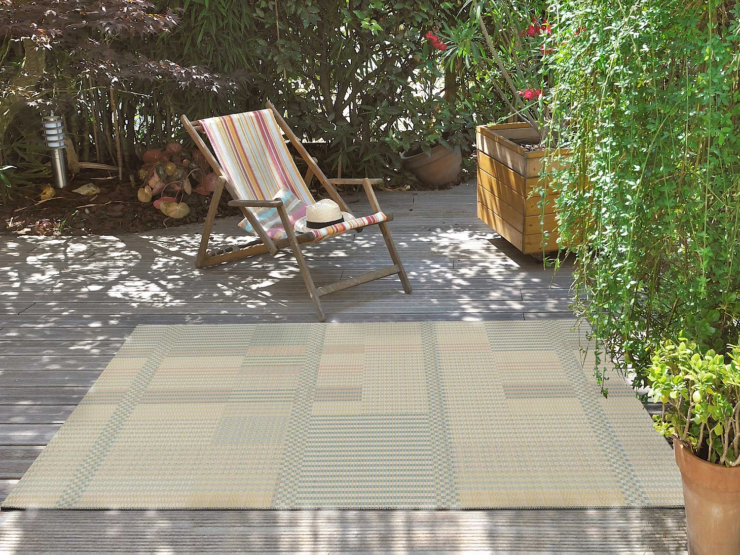 Buitentapijt - geometrisch - veelkleurig - 120x170 cm - MANILA