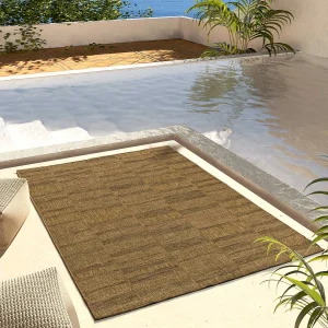 Buitentapijt – geometrische jute look – natureltint – 160×230 cm – GUINEA Buitentapijt – geometrische jute look – natureltint – 160×230 cm – GUINEA