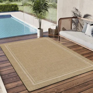 Buitentapijt – geometrische jute look – beige – 160×230 cm – GUINEA Buitentapijt – geometrische jute look – beige – 160×230 cm – GUINEA