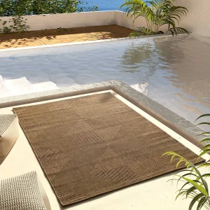 Buitentapijt – geometrische jute look – natureltint – 80×150 cm – GUINEA Buitentapijt – geometrische jute look – natureltint – 80×150 cm – GUINEA