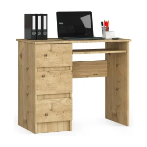 Bureau Links A-6 / Computerbureau / Computer Tafel / Bureautafel Rechts / Artisan Eik / 90 x 77 x 50 cm Bureau Links A-6 / Computerbureau / Computer Tafel / Bureautafel Rechts / Artisan Eik / 90 x 77 x 50 cm
