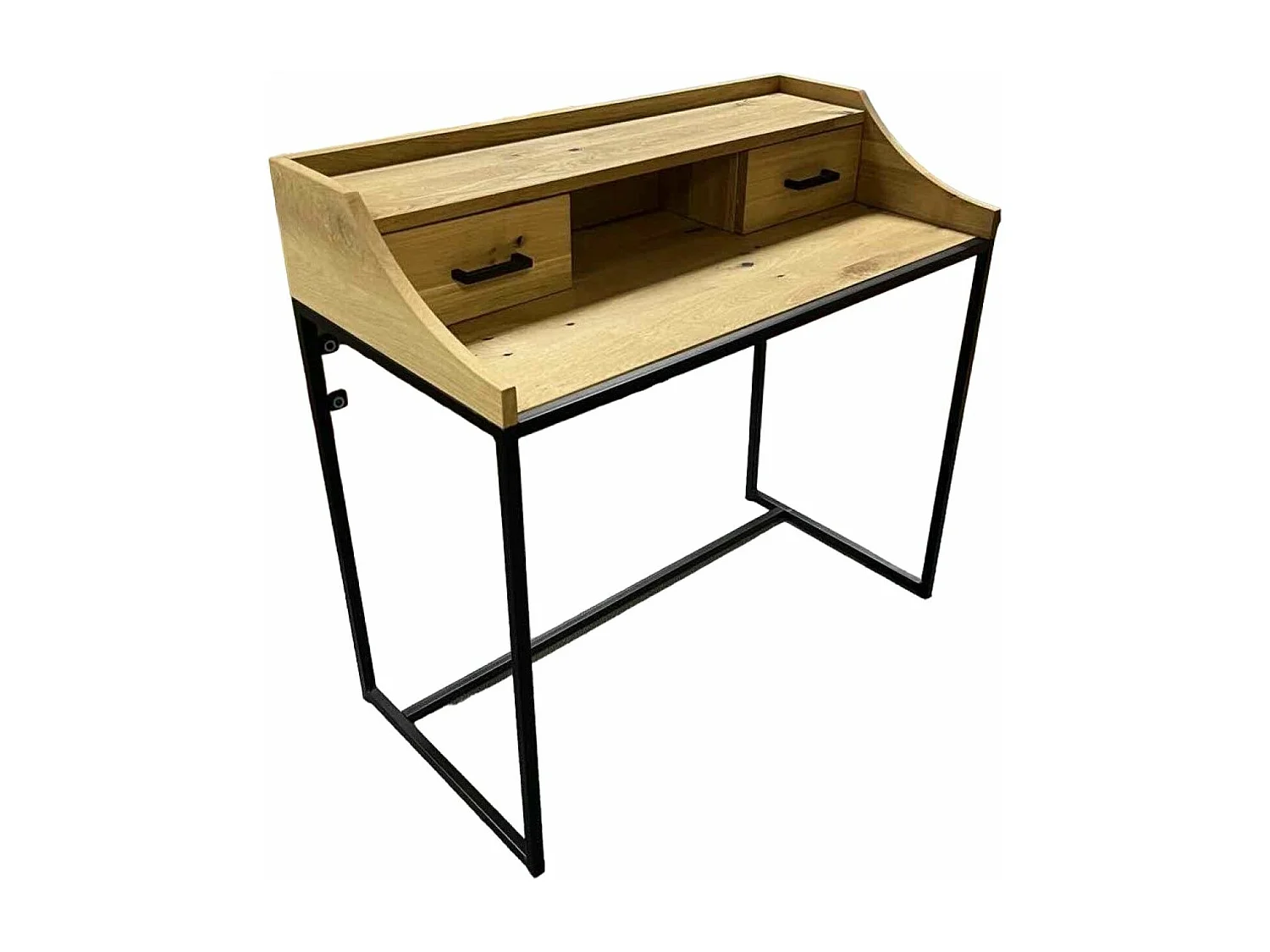 Bureau - 2 laden - massief eikenhout - BALTO