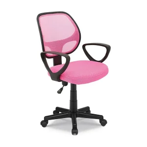 Bureaustoel IPOLIST – Roze netstof – Comfort en moderniteit voor uw werkruimte