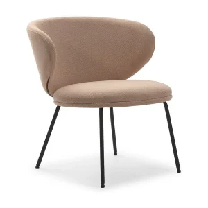 Chaise longue met metalen poten 76×73 h77 cm Chaise longue met metalen poten 76×73 h77 cm