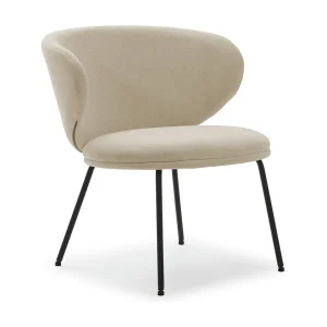 Chaise longue met metalen poten 76×73 h77 cm Chaise longue met metalen poten 76×73 h77 cm
