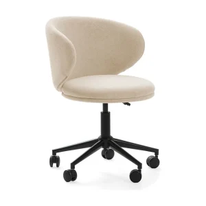 Chaise met draaibaar onderstel en metalen poten 60×60 h73/83 cm Chaise met draaibaar onderstel en metalen poten 60×60 h73/83 cm